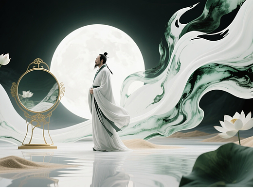 李白在安陆静夜思