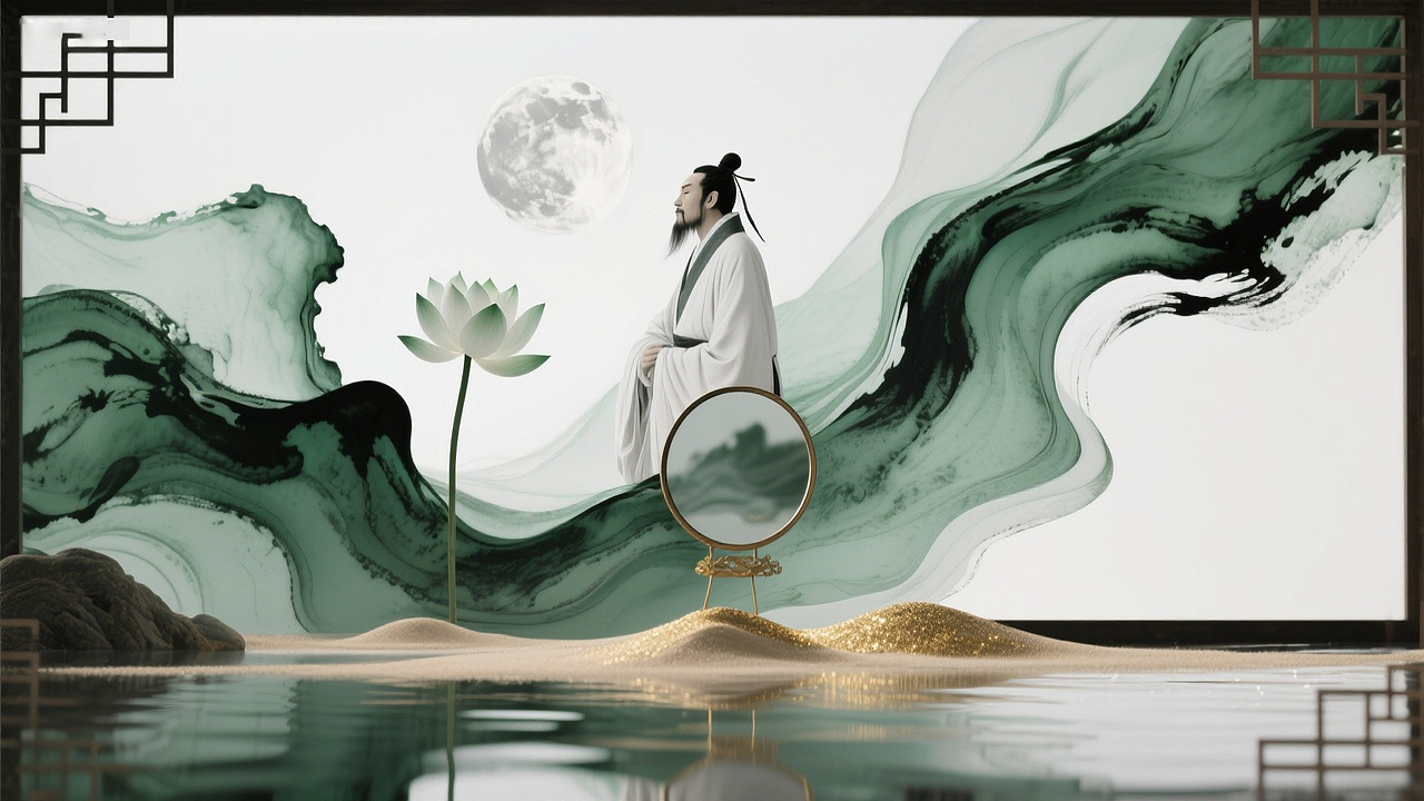 李白在安陆静夜思（图ZMzk0ODE1NTcy） - 短片 - 站酷设计师陈鑫字星尘原创素材 - 站酷ZCOOL