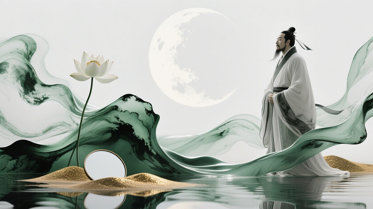 李白在安陆静夜思（图ZMzk0ODE1NjIw） - 短片 - 站酷设计师陈鑫字星尘原创素材 - 站酷ZCOOL