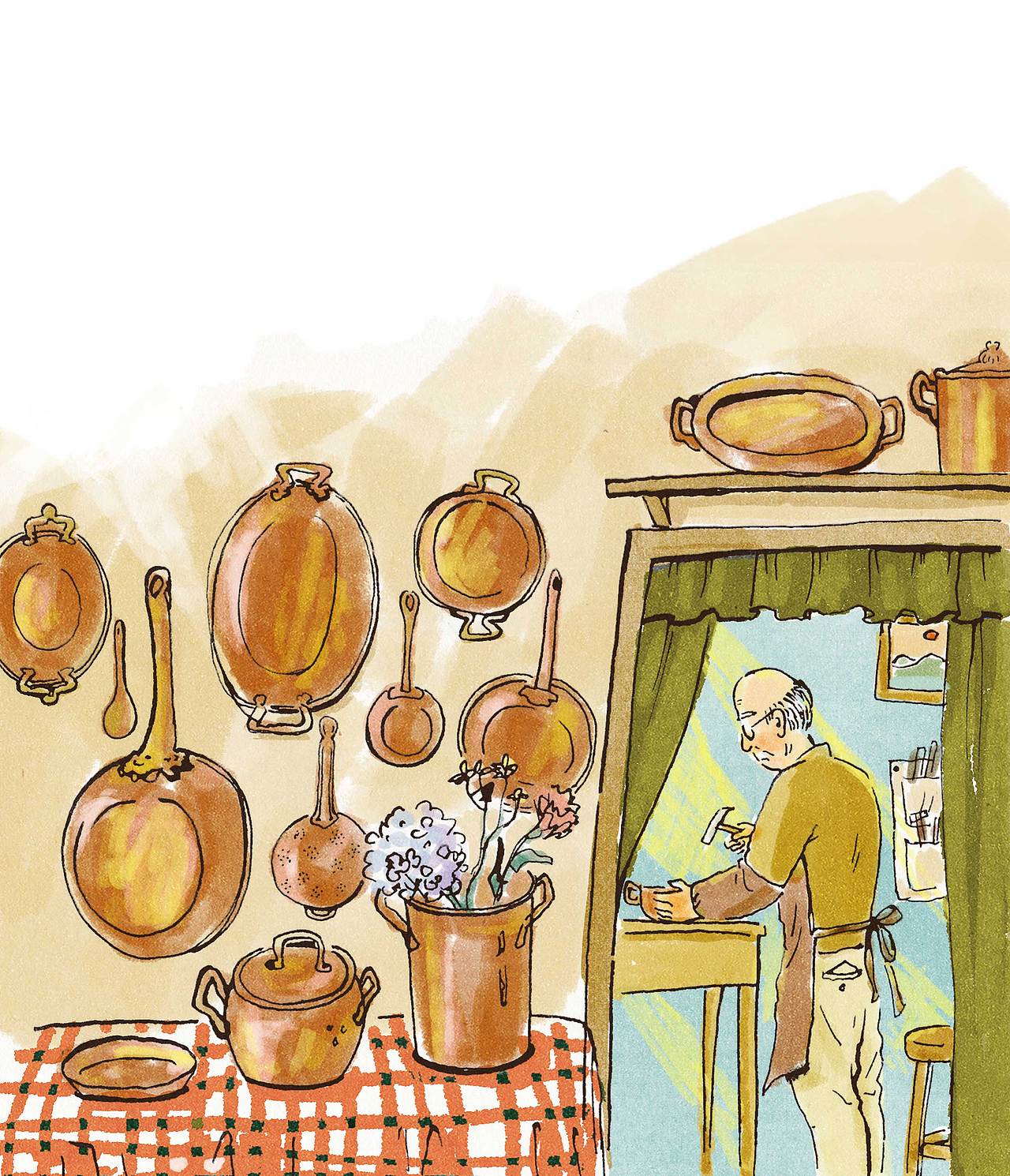 去年画的一些儿童文学插图