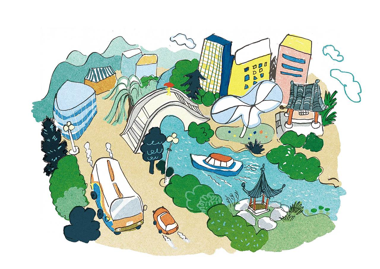 去年画的一些儿童文学插图