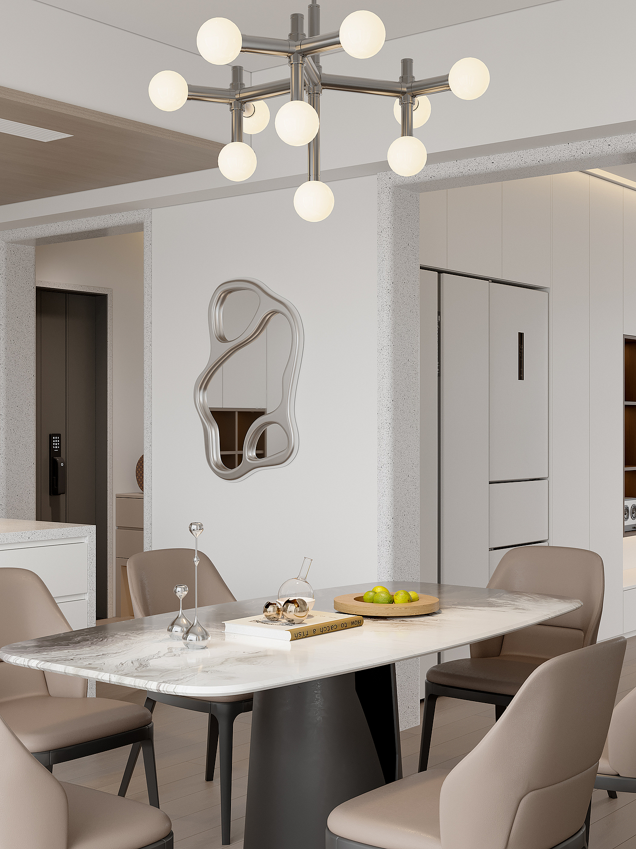现代客餐厅渲染1100（图ZMzk0ODIxNjA0） - 家装设计 - 站酷设计师画图DK原创素材 - 站酷ZCOOL