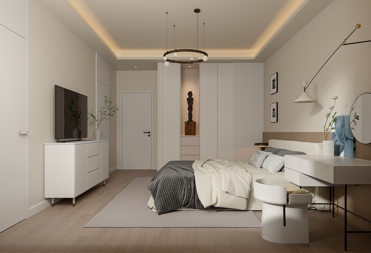 现代客餐厅渲染1100（图ZMzk0ODIxNjUy） - 家装设计 - 站酷设计师画图DK原创素材 - 站酷ZCOOL