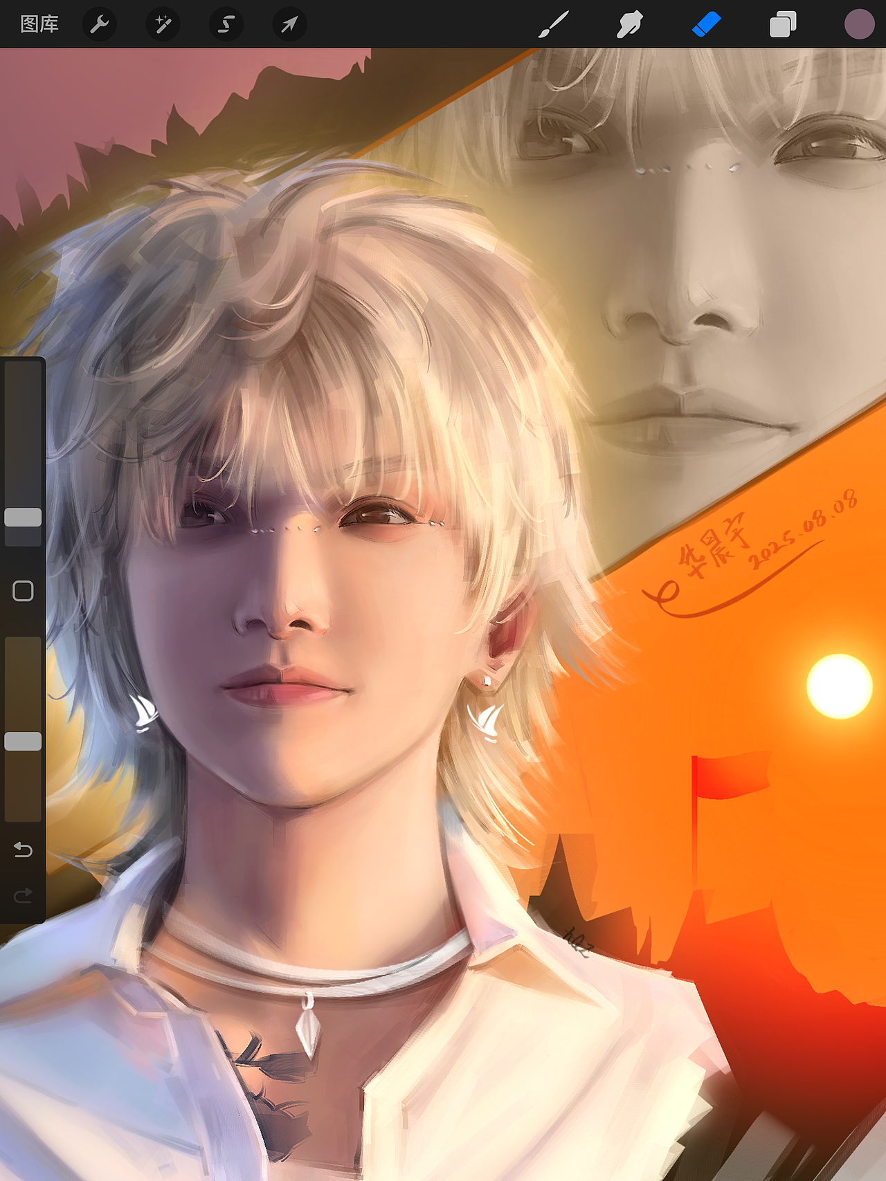 《华晨宇》（图ZMzk0ODI3MjMy） - 绘画 - 站酷设计师Qiu志原创素材 - 站酷ZCOOL