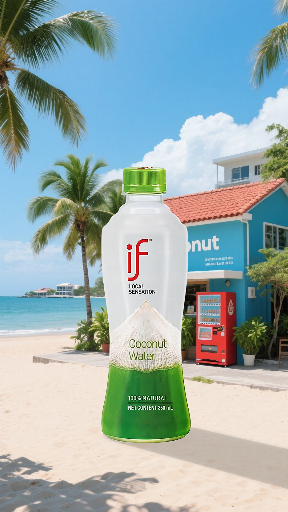 if椰子水夏日广告