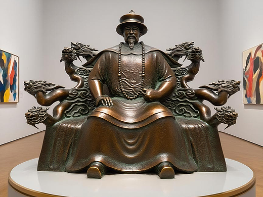 《康熙大帝雕像》