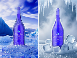 白酒玻璃瓶酒瓶饮品产品建模渲染三维设计电商渲染