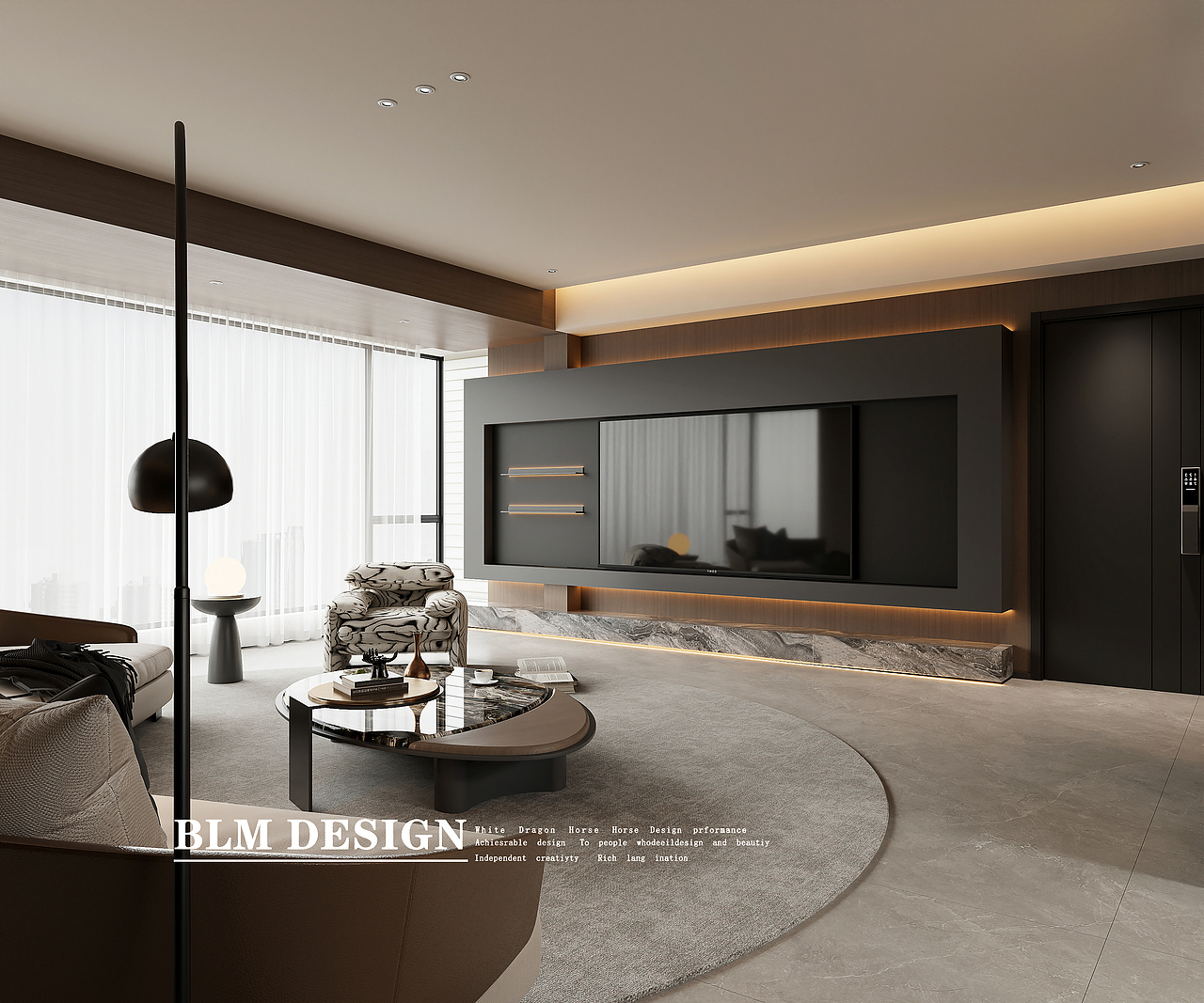 现代风-白龙马效果图