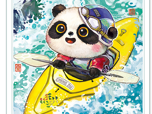 “成都世运会”蜀宝的封面🐼，成都欢迎你！