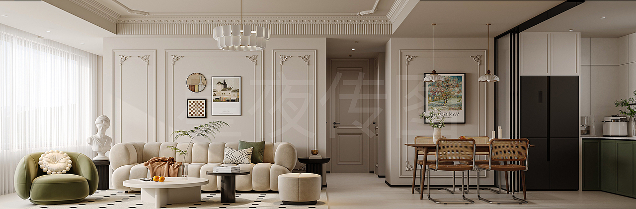 后现代轻奢效果案例