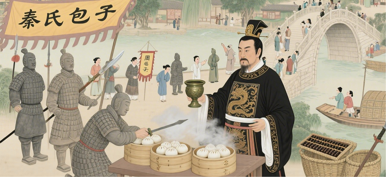 秦王宫包子铺开张！