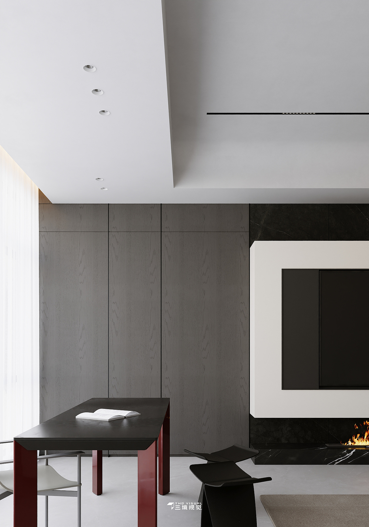 住宅-小户型客厅卧室现代风设计（图ZMzk0ODkxNDE2） - 家装设计 - 站酷设计师三境视觉原创素材 - 站酷ZCOOL