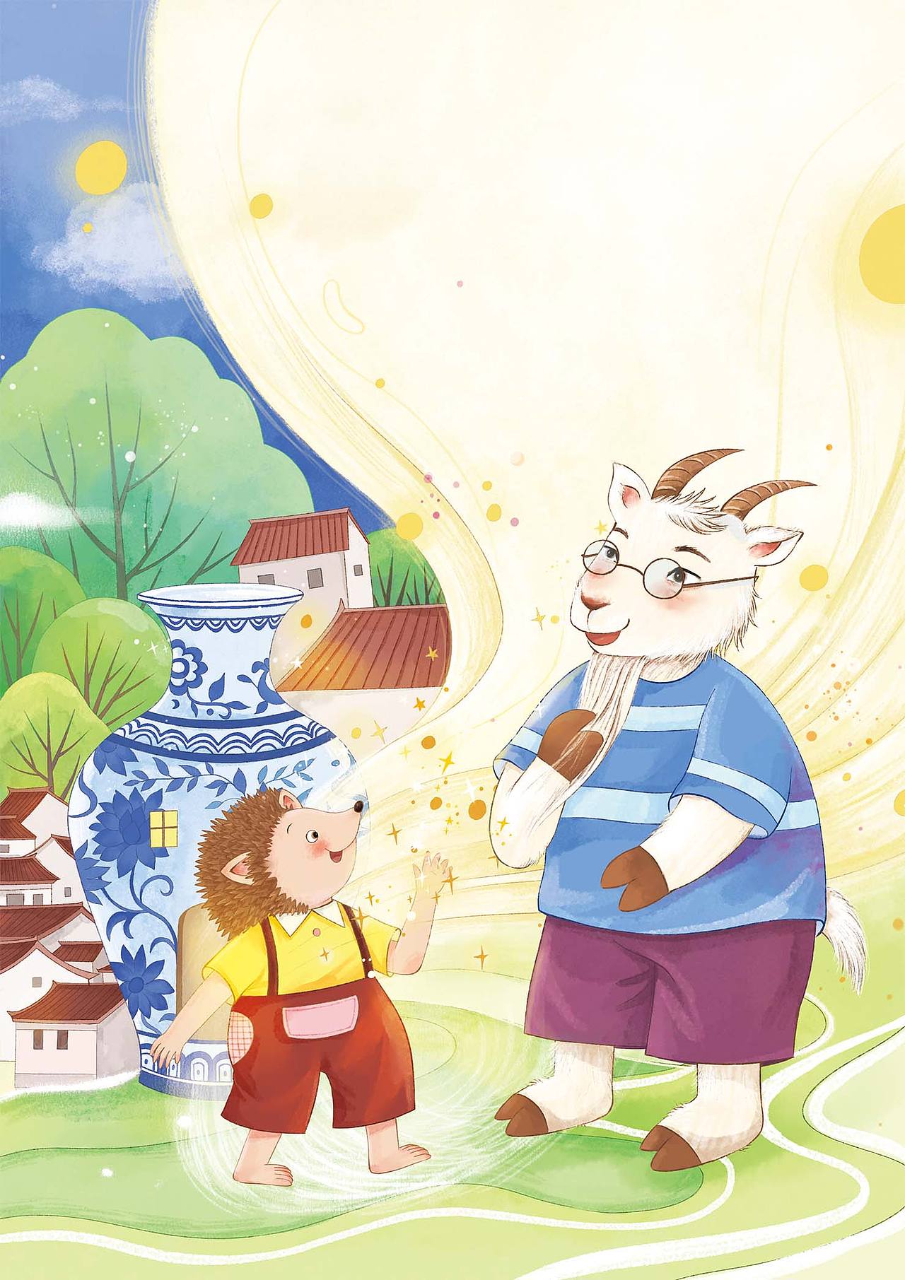 中小学生文学插画封面ing（图ZMzk0ODkyMDI0） - 儿童插画 - 站酷设计师默墨染原创素材 - 站酷ZCOOL
