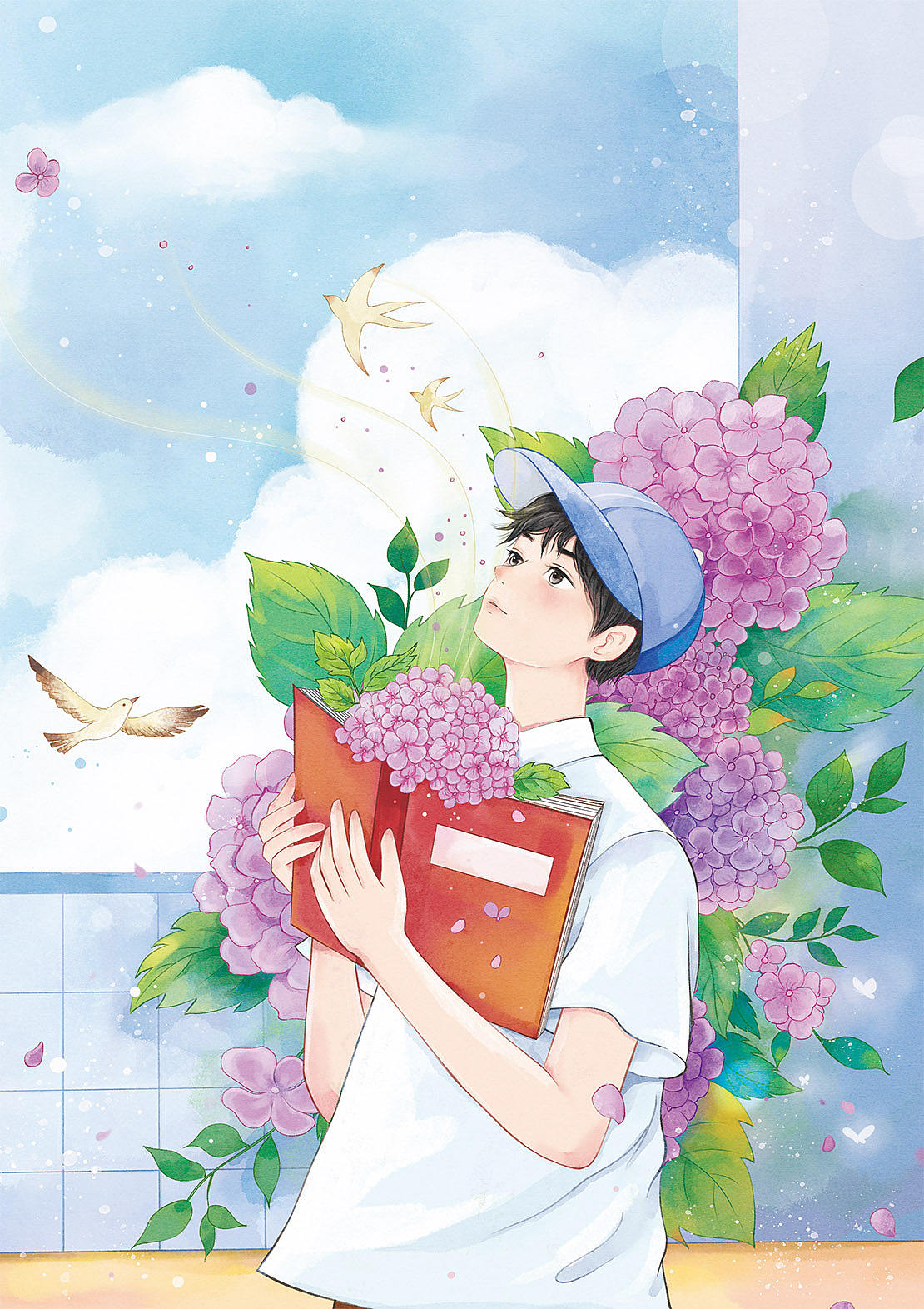 中小学生文学插画封面ing（图ZMzk0ODkyMDU2） - 儿童插画 - 站酷设计师默墨染原创素材 - 站酷ZCOOL