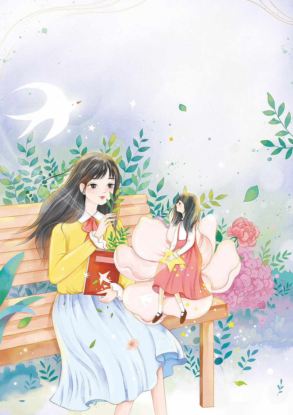 中小学生文学插画封面ing（图ZMzk0ODkyMDYw） - 儿童插画 - 站酷设计师默墨染原创素材 - 站酷ZCOOL