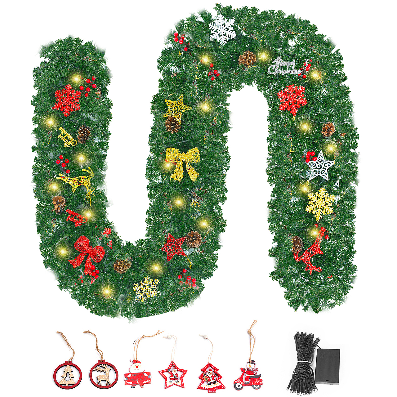 亚马逊-圣诞藤条