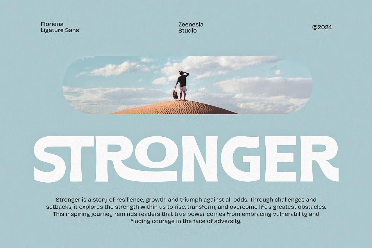 复古时尚连笔粗体广告海报文创服装标题无衬线英文字体