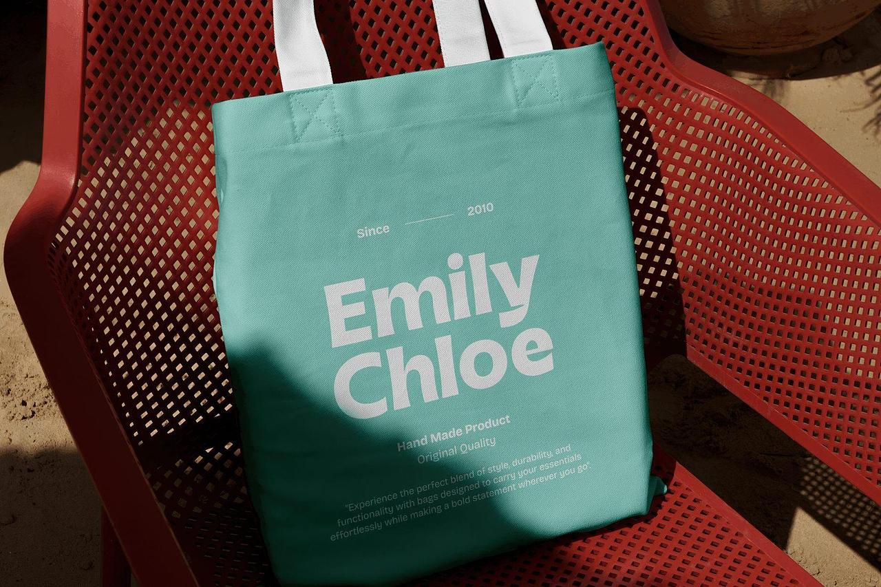 复古时尚连笔粗体广告海报文创服装标题无衬线英文字体