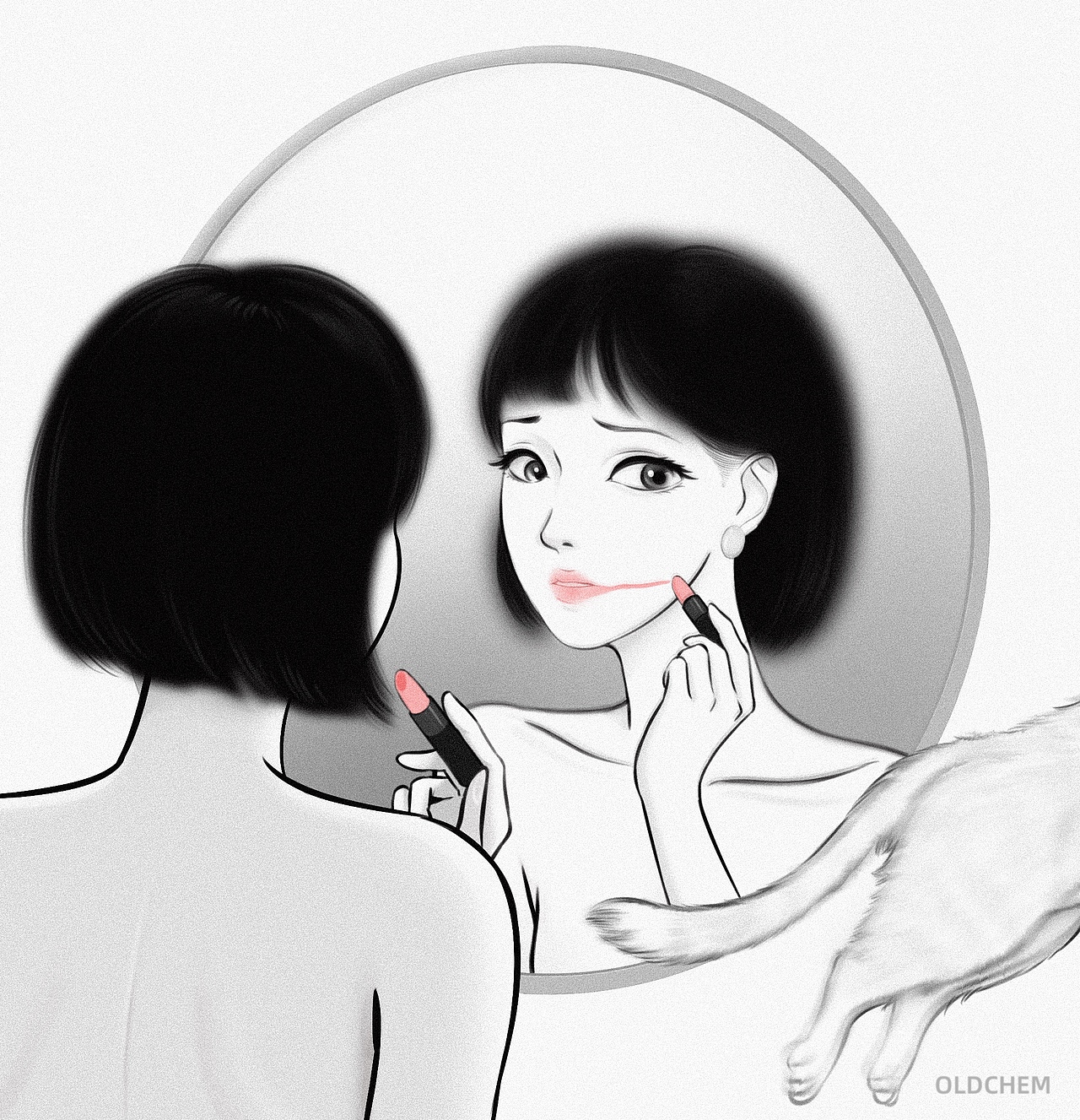 【漫画】Make up（图ZMzk0OTA2NDM2） - 短篇/格漫 - 站酷设计师OldChem原创素材 - 站酷ZCOOL