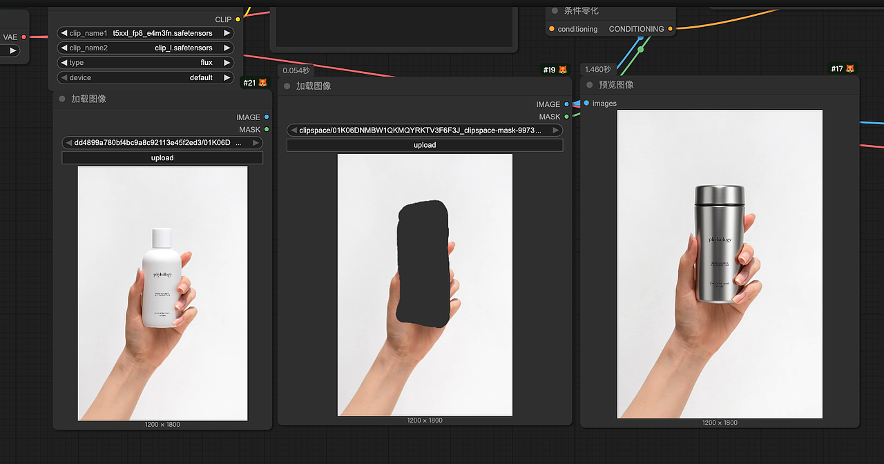 kontext局部重绘部分工作流