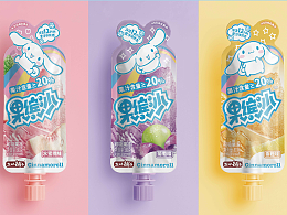 果缤沙+三丽鸥大耳狗联名冰沙果冻设计