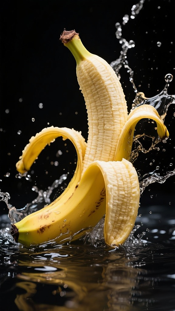 新鲜香蕉创意摄影海报壁纸