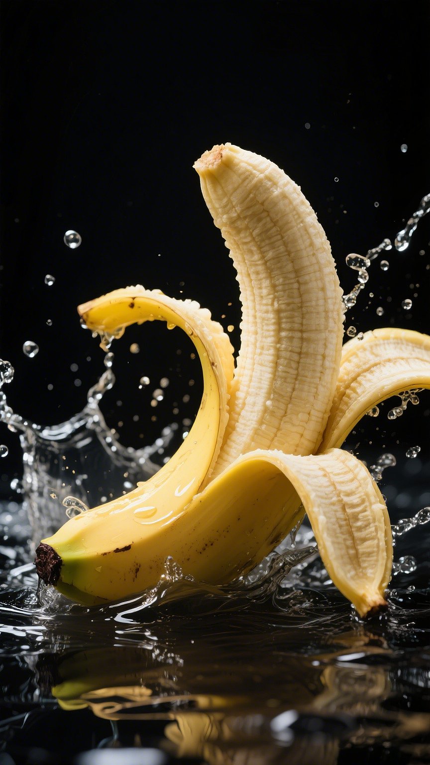 新鲜香蕉创意摄影海报壁纸