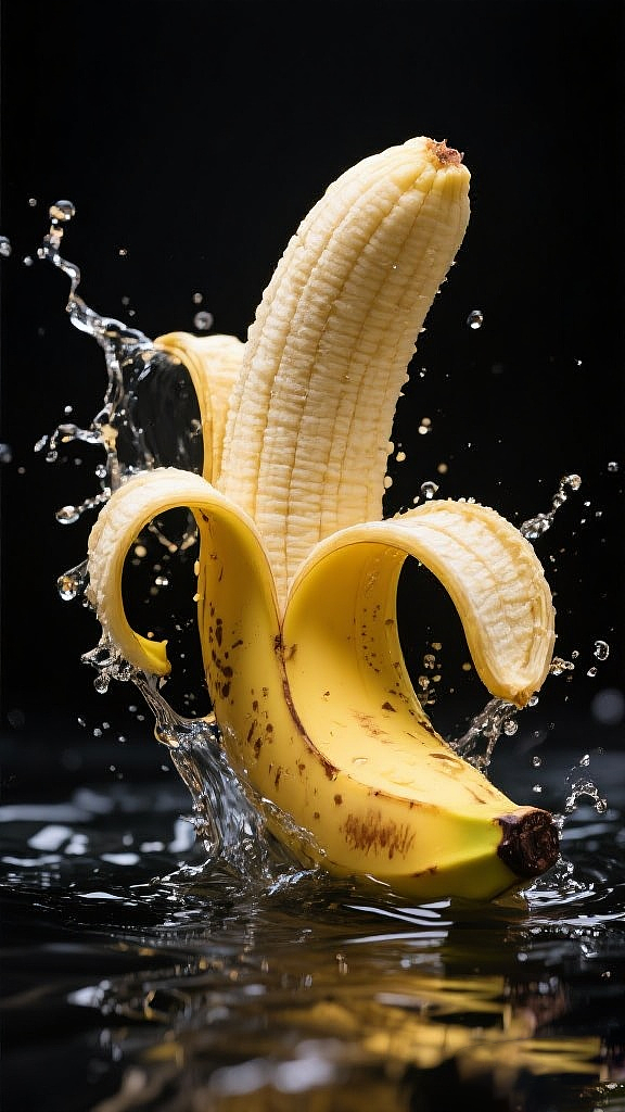 新鲜香蕉创意摄影海报壁纸