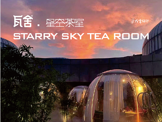 瓦舍茶馆·星空茶室 LOGO设计/郑州大拿品牌设计 