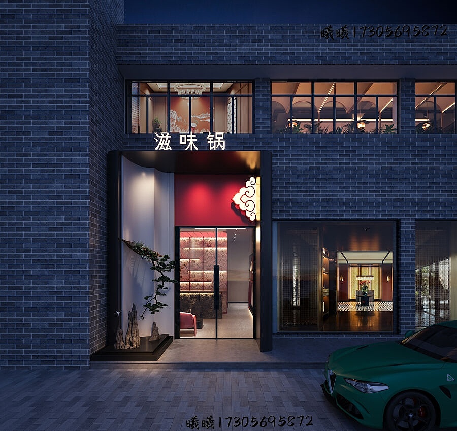 星夜公司 | 新中式火锅店,红墙金影里涮出东方味