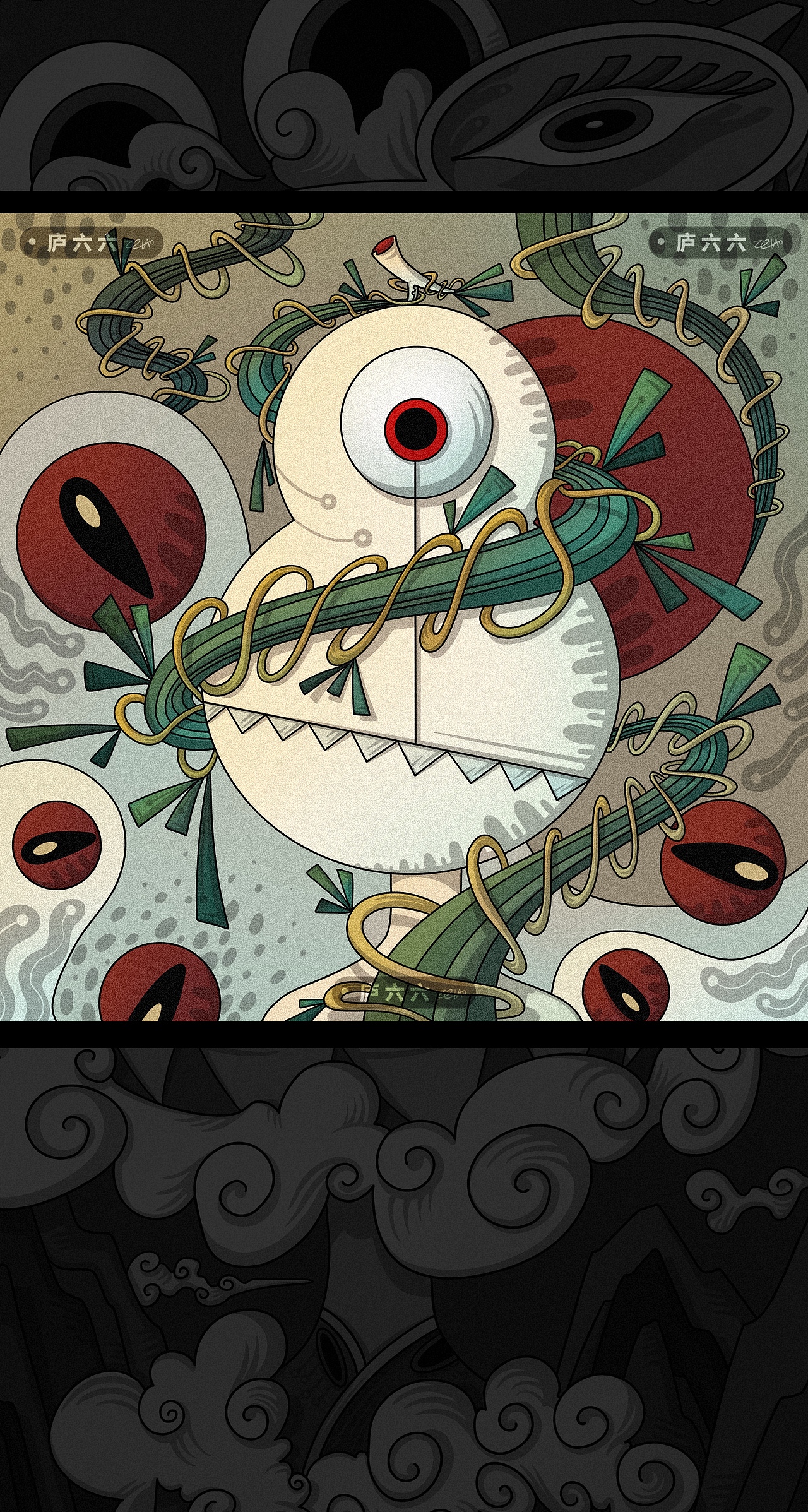 葫芦怪（图ZMzk0OTU5Mjg0） - 艺术插画 - 站酷设计师庐六原创素材 - 站酷ZCOOL