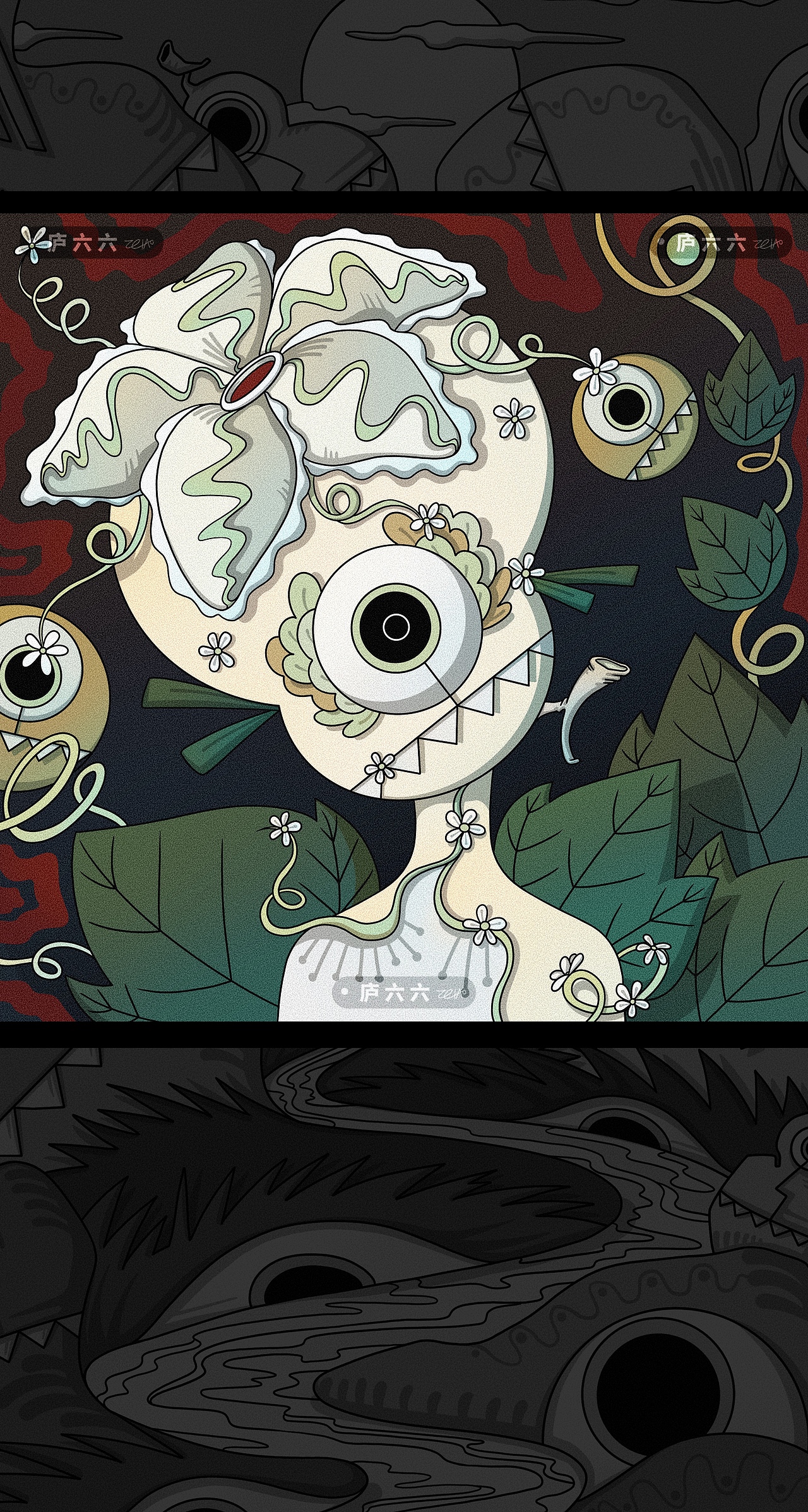 葫芦怪（图ZMzk0OTU5MzQ0） - 艺术插画 - 站酷设计师庐六原创素材 - 站酷ZCOOL