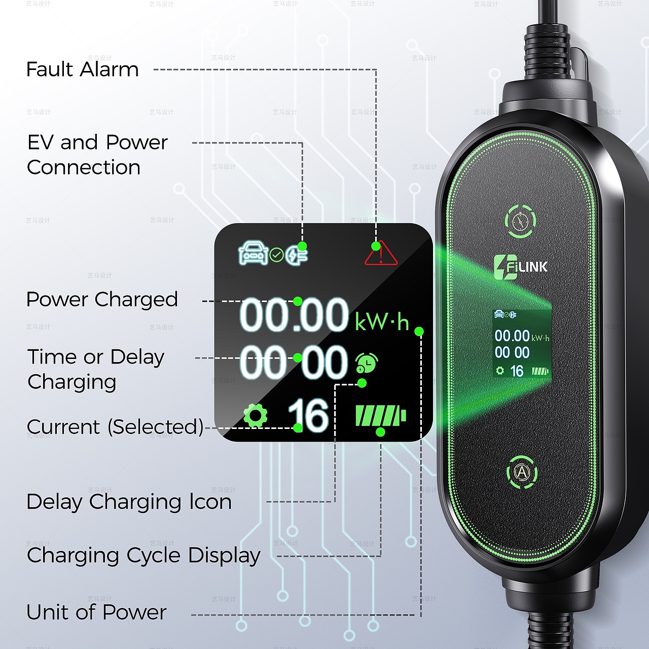 汽车配件 充电桩-Amazon亚马逊主副图A+设计案例