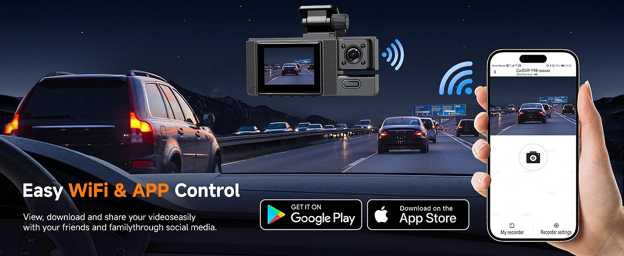 行车记录仪 汽车配件-Amazon亚马逊主副图A+设计案例