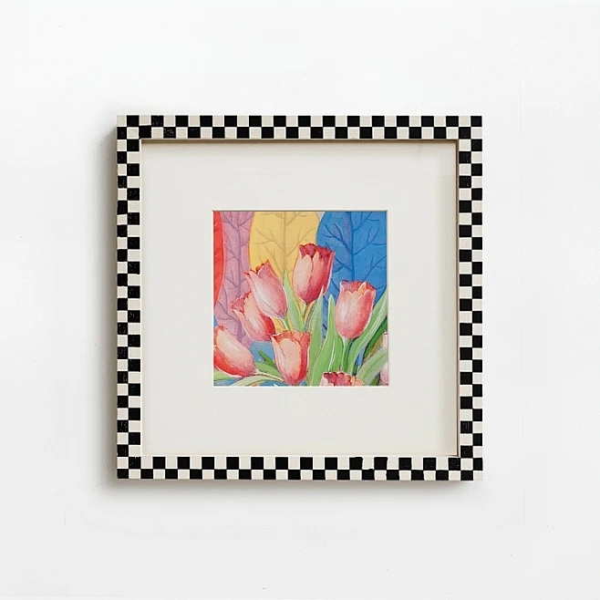 平行艺术｜黑白棋格艺术装饰画推荐