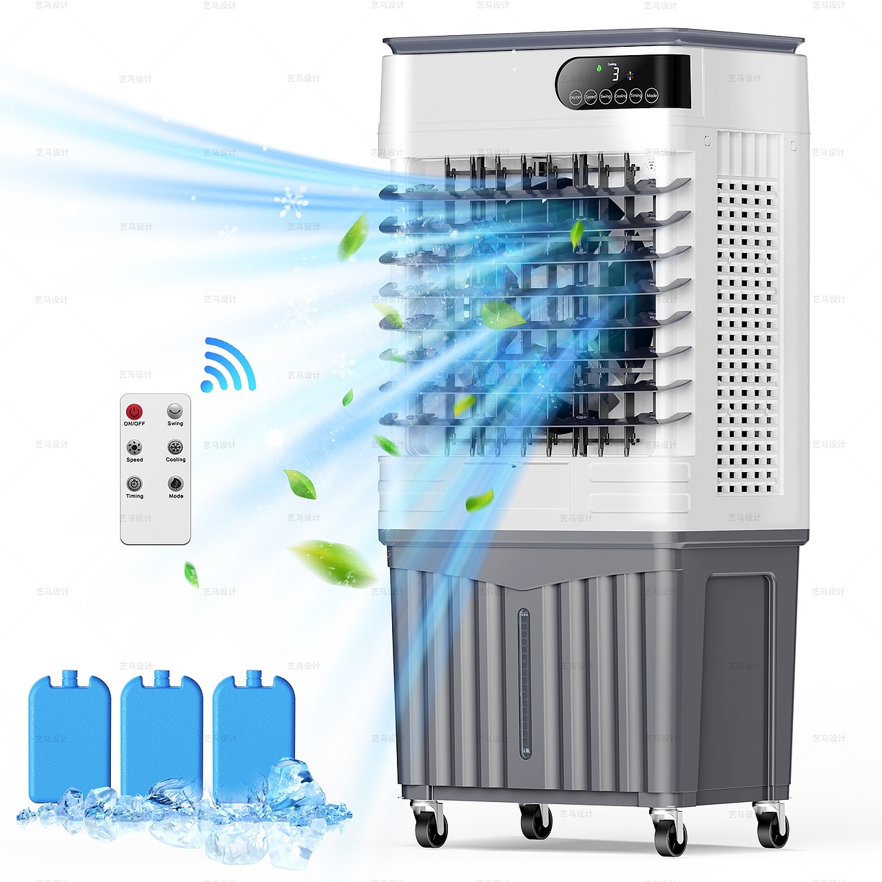 小家电 冷风扇-Amazon亚马逊主副图A+设计案例