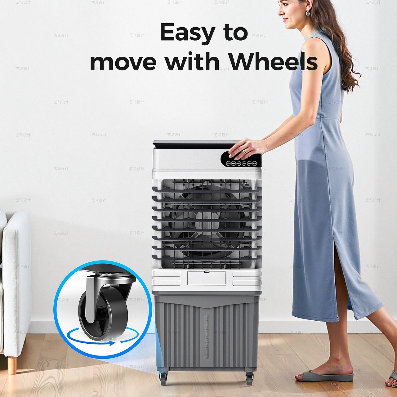 小家电 冷风扇-Amazon亚马逊主副图A+设计案例