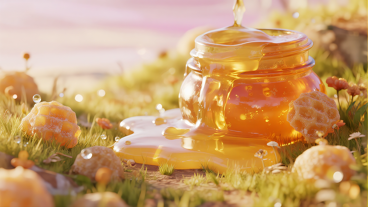 来创作品:蜜觅蜂蜜品牌形象设计