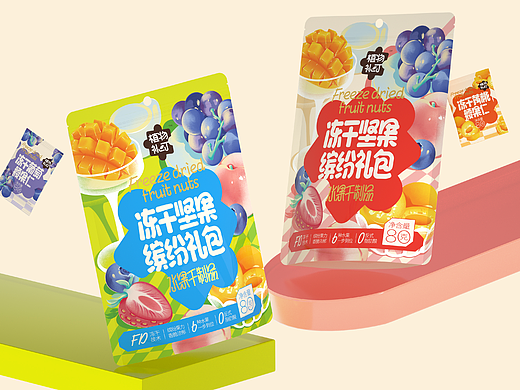 尚智×植物补叮｜冻干坚果 缤纷礼包｜食品包装设计