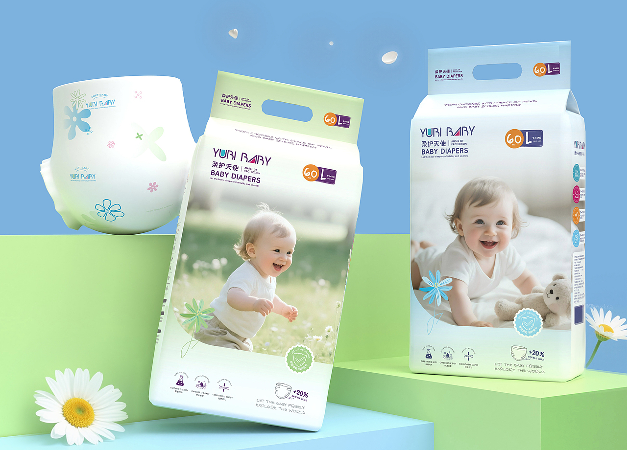 YUBI BABY 优比宝宝 婴儿纸尿裤 | 品牌全案设计
