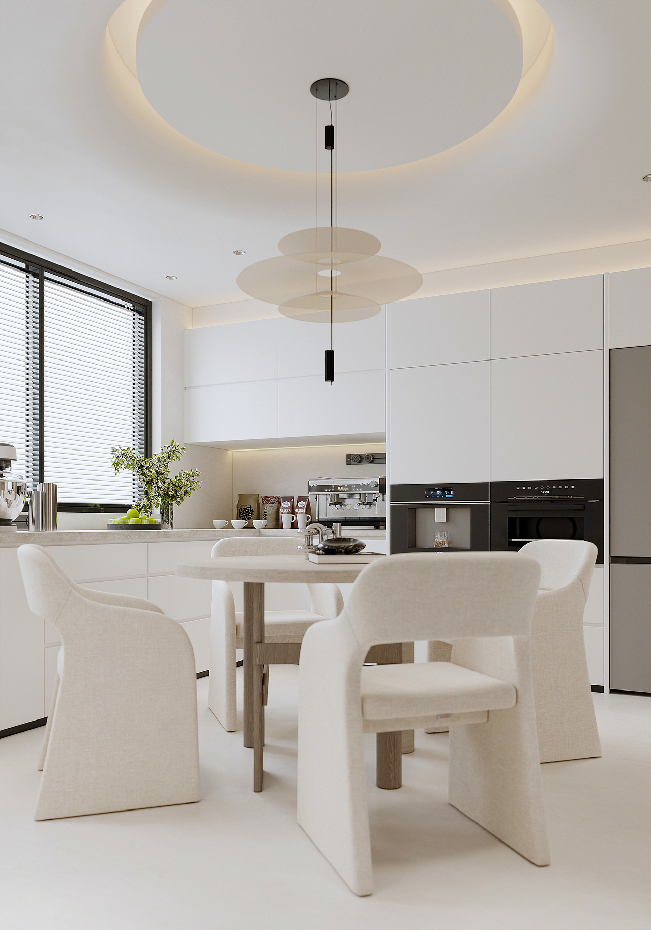 沈阳 金廊公馆170㎡ 奶油风效果表现（图ZMzk0OTk4NTA0） - 家装设计 - 站酷设计师3A视觉表现原创素材 - 站酷ZCOOL