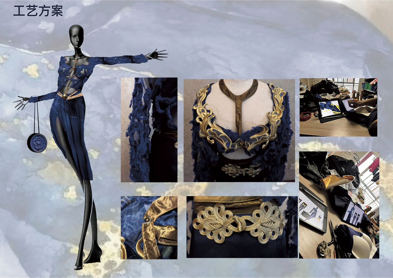 青金（服装设计）（图ZMzk0OTk5NTEy） - 其他服装 - 站酷设计师呆呆服装设计接稿原创素材 - 站酷ZCOOL