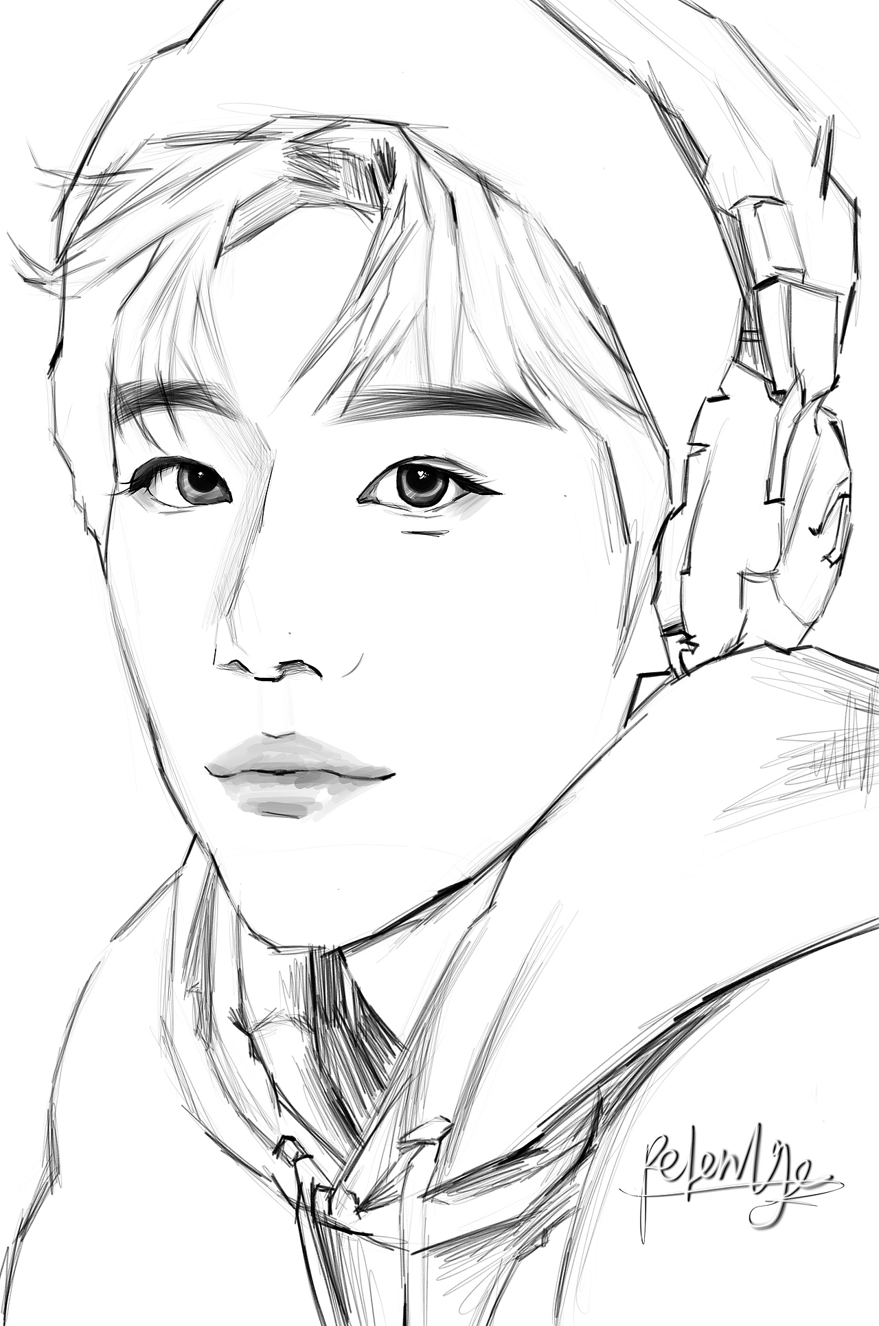 真人漫改草稿（图ZMzk1MDAyNjM2） - 创作习作 - 站酷设计师pelenlge荔枝涂涂原创素材 - 站酷ZCOOL