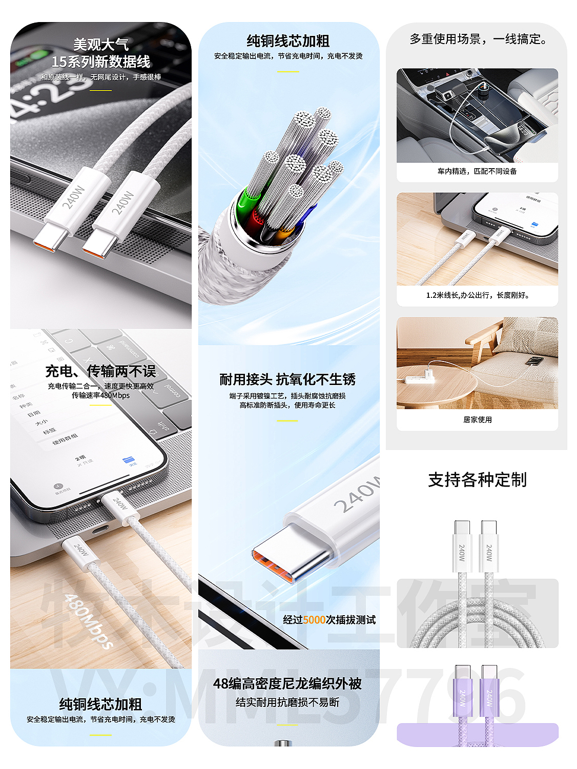 1688工厂端-PD240w数据线详情页