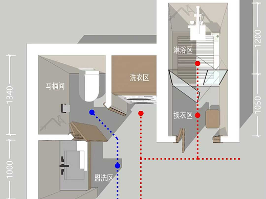 🛁日式四分离卫生间,颜值与实用并存🏡