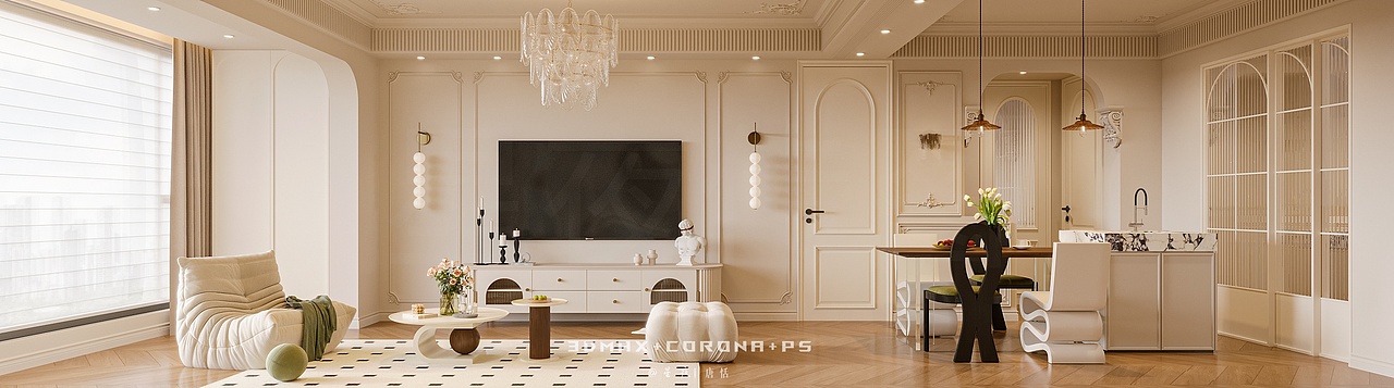 一秒穿越到法式庄园，家就该有这样的优雅底气