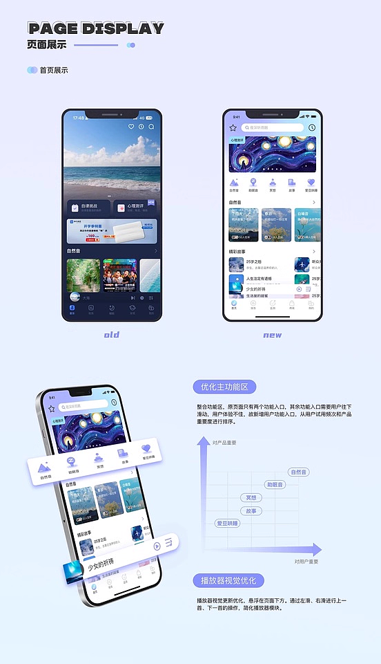 睡眠辅助appUI设计