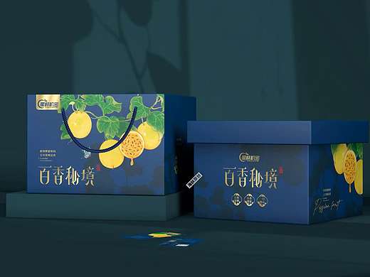 ｛原创｝百香果水果礼盒新中式风格包装设计