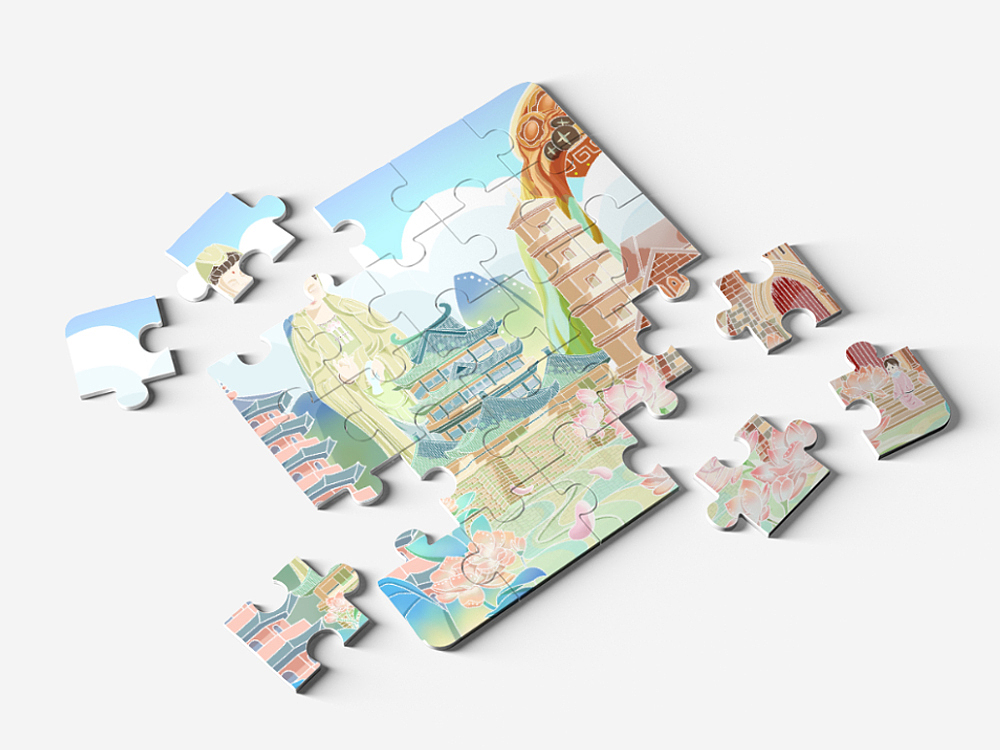 蓉城古韵·福州胜地（图ZMzk1MDQxNjc2） - 商业插画 - 站酷设计师阿甦妹妹原创素材 - 站酷ZCOOL