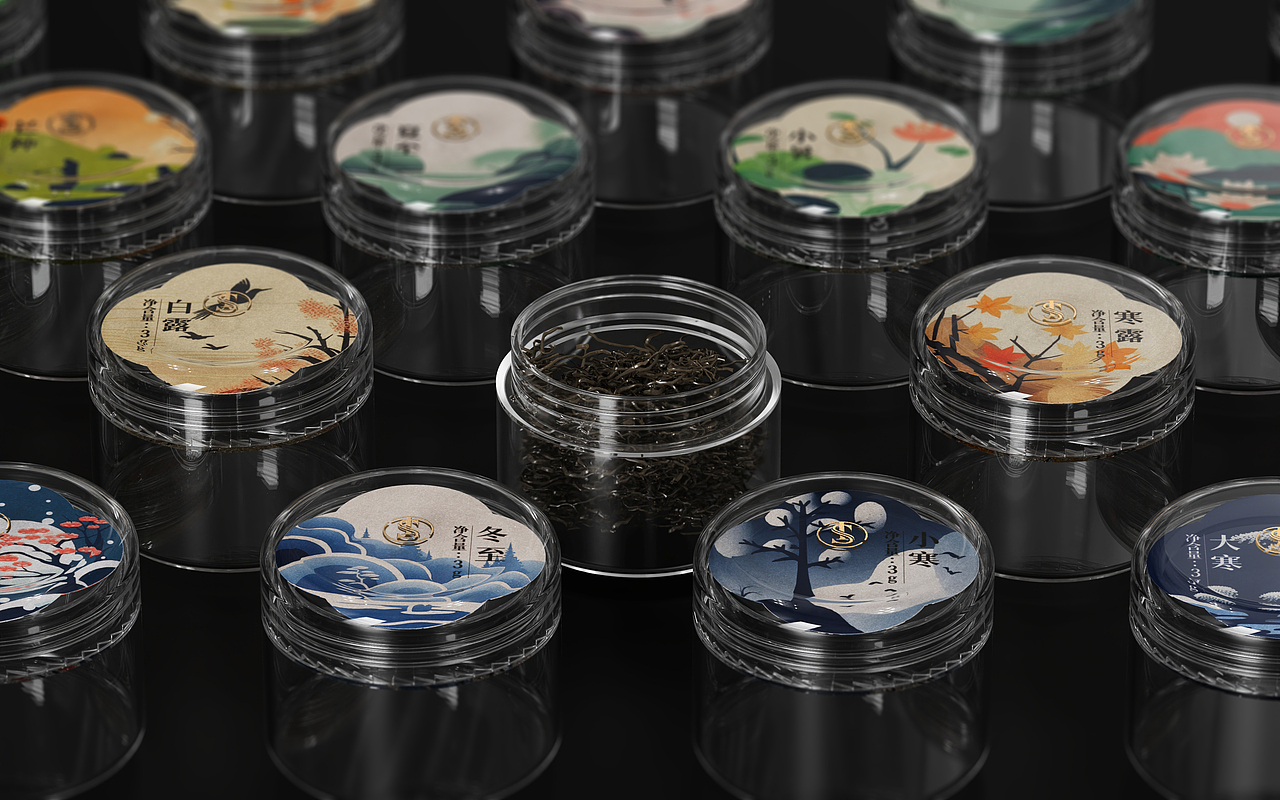 四季润茶x零重力设计 | 一罐一节气,一盒一四季。